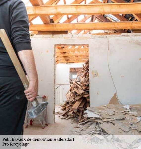 Petit travaux de démolition ballersdorf-68210 Pro Recyclage